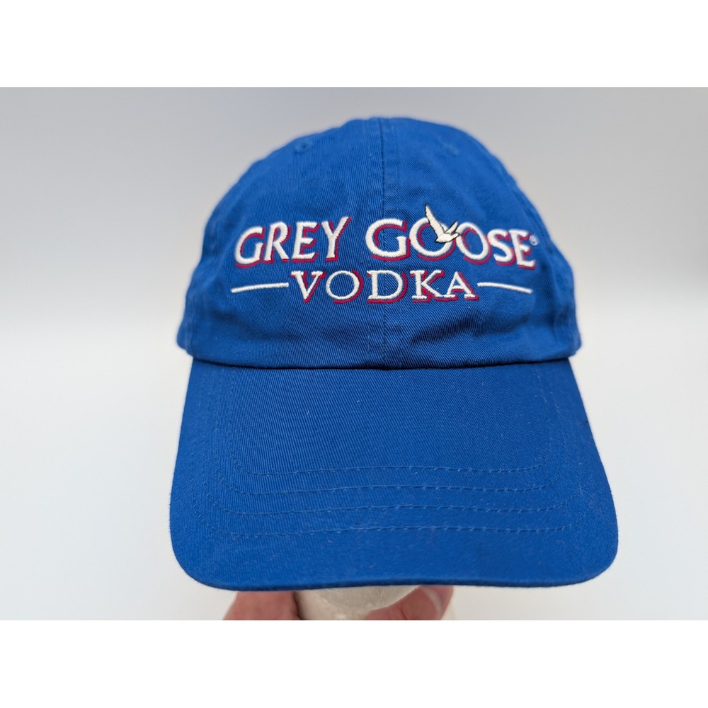 Grey Goose Vodka Blue Embroidered Logo Baseball Cap Hat Adjustable Cotton